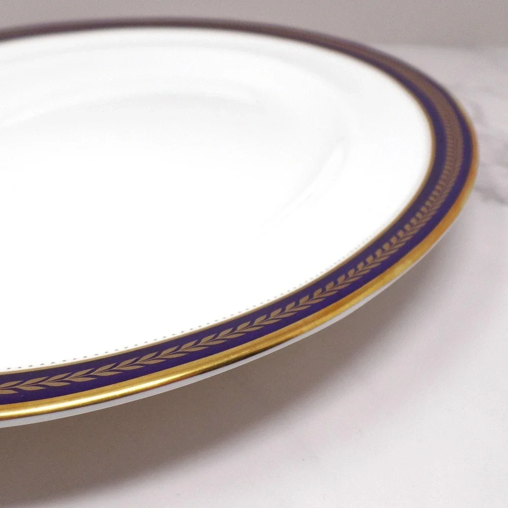Vintage Coalport Bone China Blue Wheat Large 14